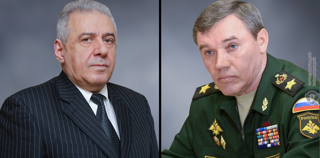 Վաղարշակ Հարությունյանն ու Վալերի Գերասիմովը քննարկել են հայ-ռուսական ռազմական համագործակցությանն առնչվող հարցեր
