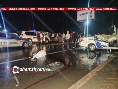 Ողբերգական ավտովթար Արմավիրի մարզում. բախվել են ոստիկանական Samand-ն ու Volkswagen-ը. կա 3 զոհ. մահացածներից  2-ը ոստիկանական ծառայողներ են