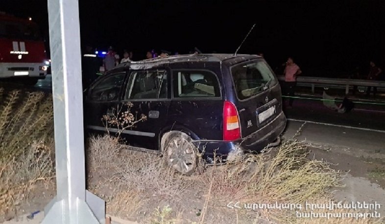 Քասախ գյուղի սկզբնամասում ավտոմեքենան բախվել է քարաբեկորներին. 20-ամյա վարորդը տեղում մահացել է