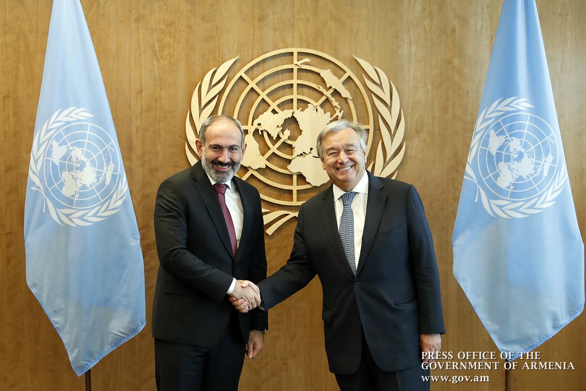 ՄԱԿ-ի Գլխավոր քարտուղարը շնորհավորական ուղերձ է հղել Հայաստանի վարչապետին՝ նշանակման  կապակցությամբ