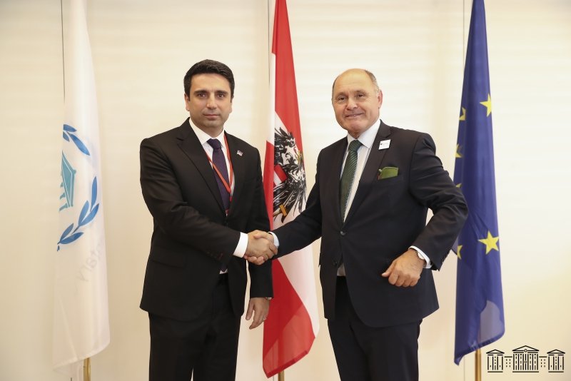 ԱԺ նախագահ Ալեն Սիմոնյանը հանդիպել է Ավստրիայի ազգային խորհրդի նախագահ Վոլֆգանգ Սոբոտկայի հետ