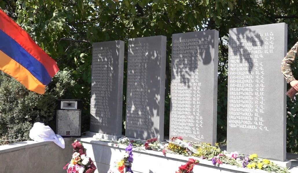 Սարիգյուղ համայնքում պատերազմի զոհերի հիշատակին նվիրված հուշաքար է բացվել