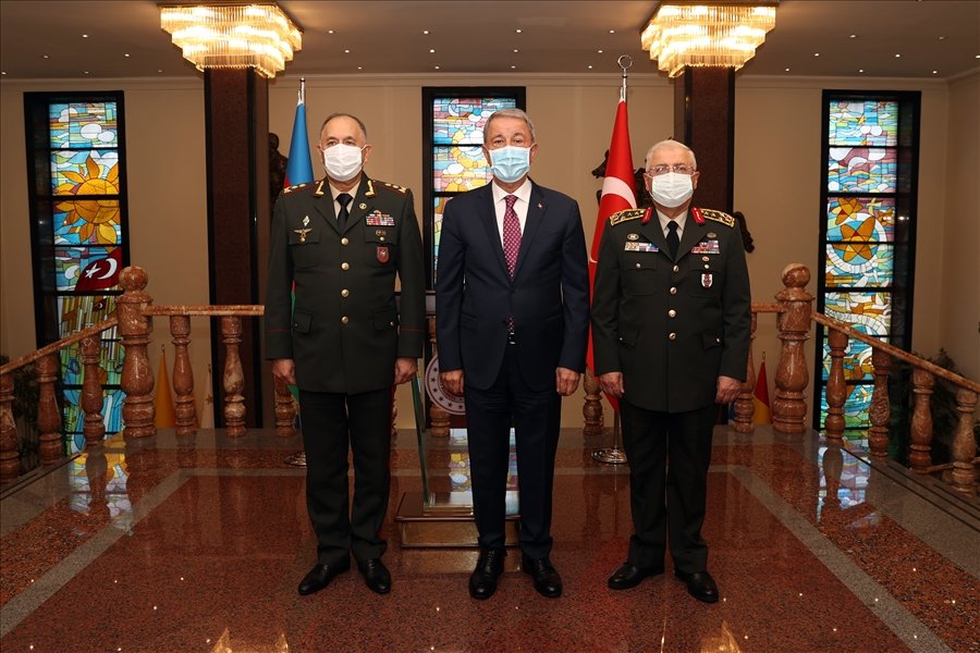 Թուրքիայի պաշտպանության նախարարն ընդունել է Ադրբեջանի ԶՈւ ԳՇ պետին