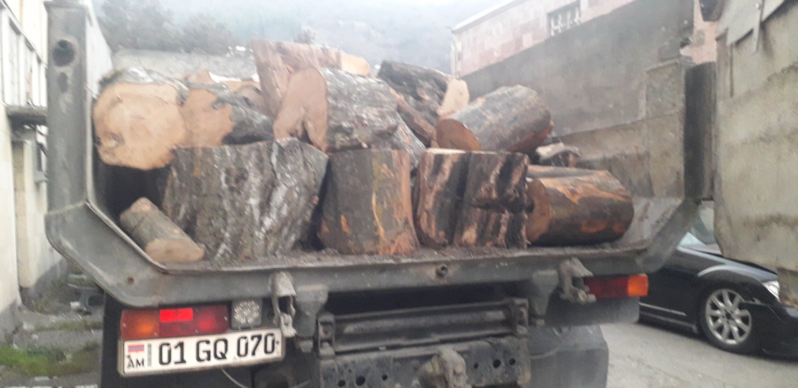 Տավուշի մարզում հայտնաբերվել է ապօրինի փայտանյութ տեղափոխող 4 մեքենա