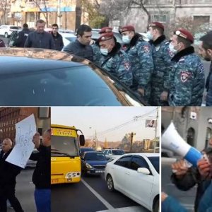 Երևանում առավոտյան փողոցներ են փակվել. կան բերման ենթարկվածներ, այդ թվում՝ Սոֆյա Հովսեփյանը․ տեսանյութ․ armtimes.com