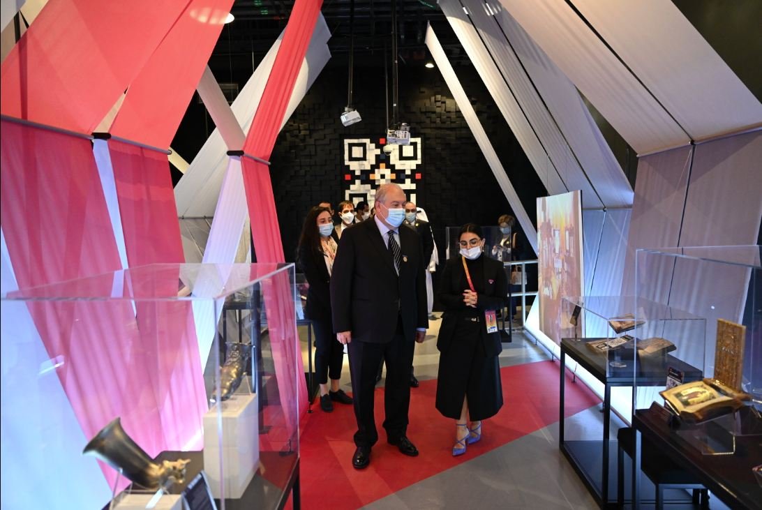 Նախագահ Արմեն Սարգսյանը «Էքսպո 2020 Դուբայ» համաշխարհային ցուցահանդեսների կենտրոնում ​ այցելել է Հայաստանի տաղավար​