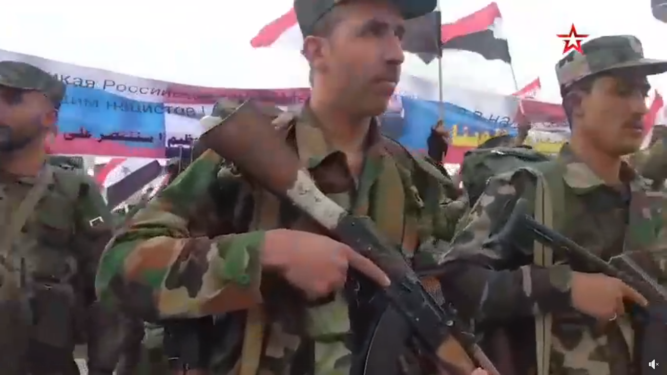 Սիրիայում զինվորականները ի աջակցություն Ռուսաստանի ակցիա են իրականացրել․ նրանք պատրաստ են մեկնել Ուկրաինա. տեսանյութ