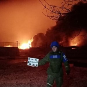 Ռմբակոծվել է Լուգանսկի նավթաբազան. ուժեղ հրդեհ է բռնկվել