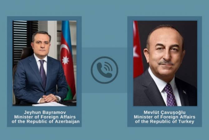 Ադրբեջանի և Թուրքիայի արտգործնախարարները քննարկել են եռակողմ հայտարարություններին առնչվող հարցեր