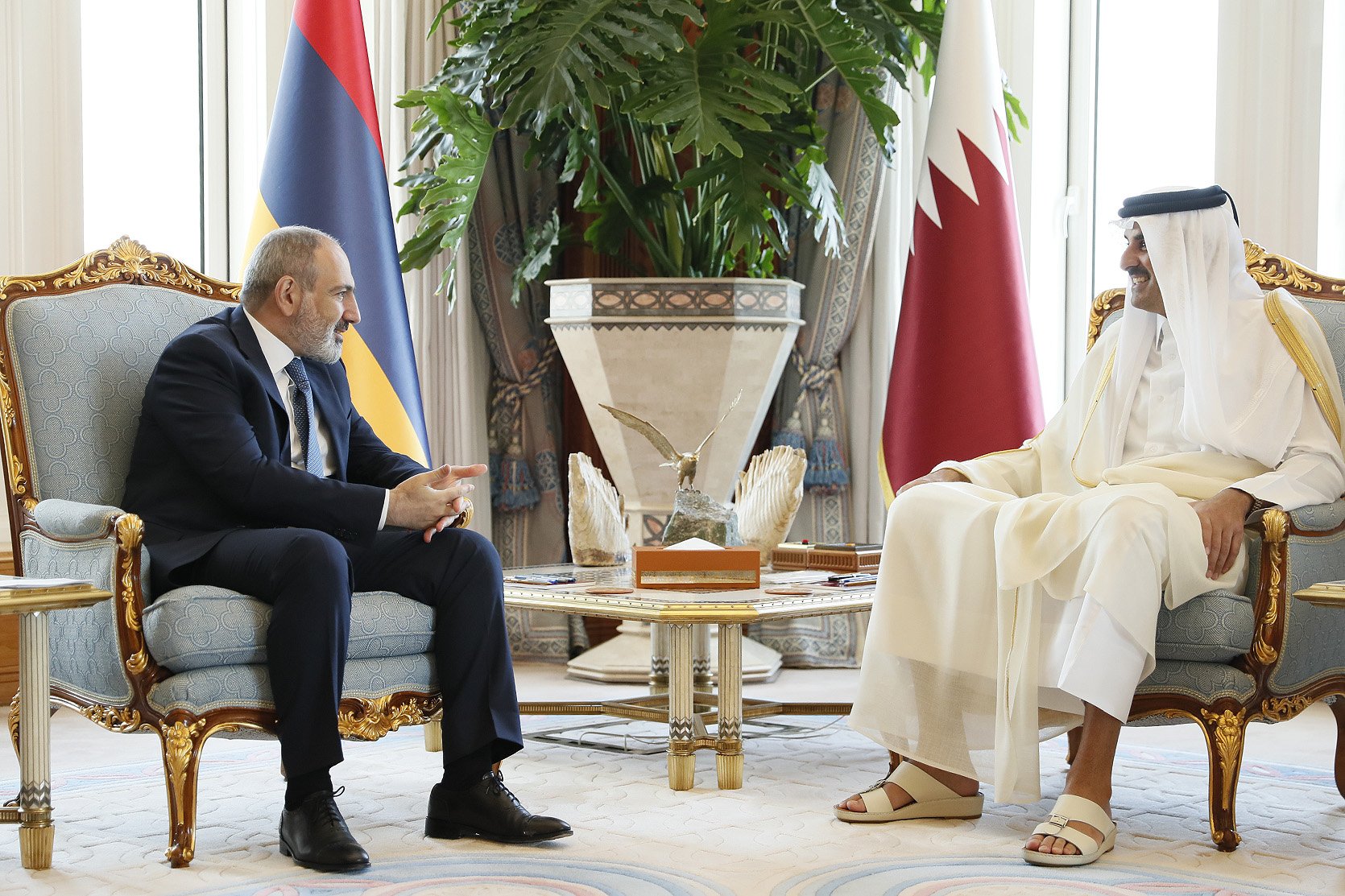 ՀՀ վարչապետը և Կատարի Էմիրը քննարկել են երկու երկրների համագործակցության զարգացմանը վերաբերող մի  շարք հարցեր