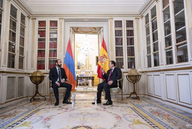 Հայաստանի և Իսպանիայի ԱԳ նախարարները քննարկել են տարածաշրջանային անվտանգության և կայունության հարցեր