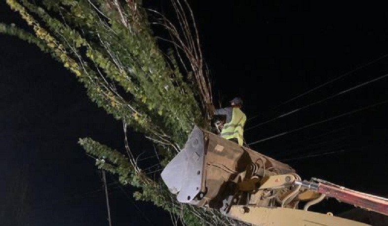 Երևանում ու Աբովյանում քամու հետևանքով վնասվել են տանիքներ, ավտոմեքենաներ, կոտրվել ծառեր