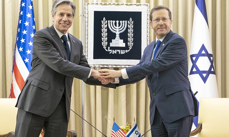 ԱՄՆ պետքարտուղարն ու Իսրայելի նախագահը քննարկել են հակամարտությունը Ուկրաինայում և Իրանի «վնասաբեր ազդեցությունը»