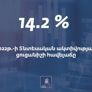 Նախորդ տարվա համեմատ Հայաստանում Տնտեսական ակտիվության ցուցանիշի հավելաճը կազմել է 14.2%, արտաքին առևտրաշրջանառությունն աճել է 68.6%-ով, իսկ  սպառողական շուկայում գներն աճել են 8.6%-ով