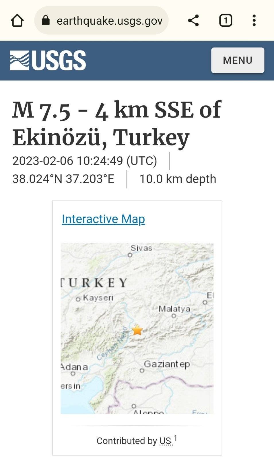 Նոր՝ 7,7 մագնիտուդ ուժգնությամբ երկրաշարժ Թուրքիայի Քահրամանմարաշ նահանգում. տեսանյութ