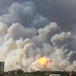 Ադրբեջանում գործարան է այրվում