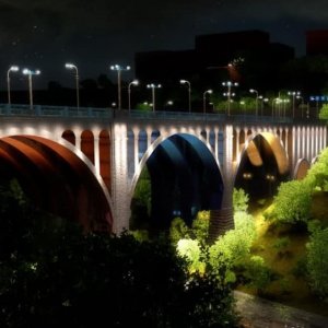 «Հաղթանակ» կամրջի գեղարվեստական լուսավորությունը պարունակում է 3 գույն՝ իր 1  մլն 600 հազար երանգներով
