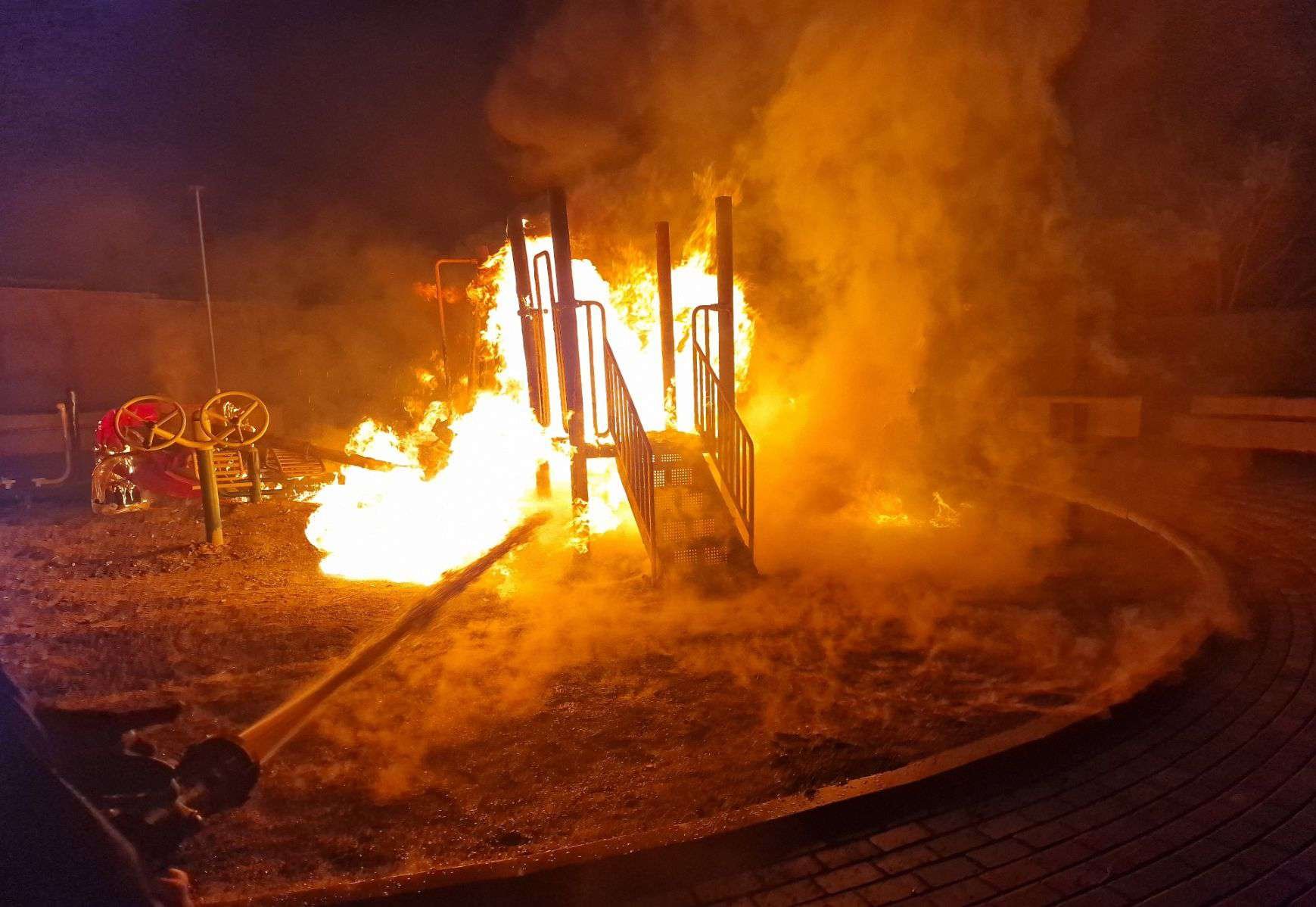 Հրդեհ` «Մալաթիա» պուրակում. այրվել է խաղահրապարակի գույքը